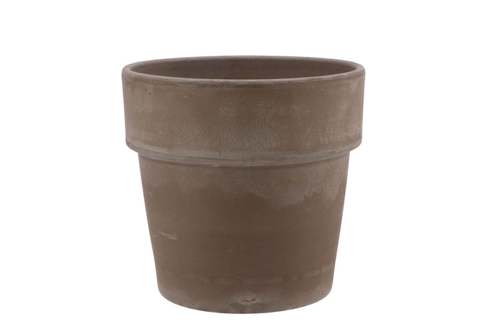 <h4>Terra Choco Cilinderpot Grijs 15x15cm V</h4>