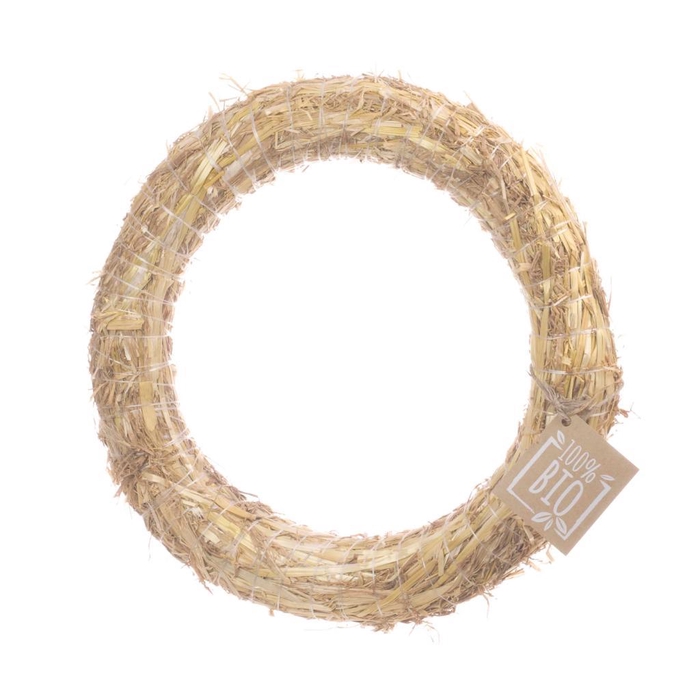 <h4>Straw Wreath Bio 35cm Natural</h4>
