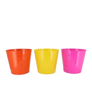 Zinc Dutch Orange Mix Bucket Basic Ass 19x18x15cm