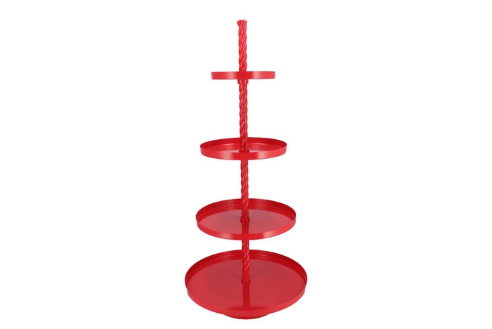 <h4>Storage Shelf Swirl Jolly Red 56x56x125cm</h4>