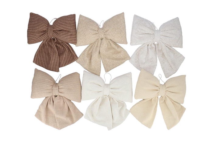 <h4>Deco Sand Bow X-mas Ass 30x35cm</h4>