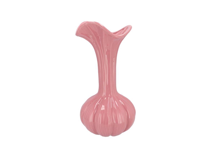 <h4>Mia Pink Vase Garlic 16x16x33cm Nm</h4>