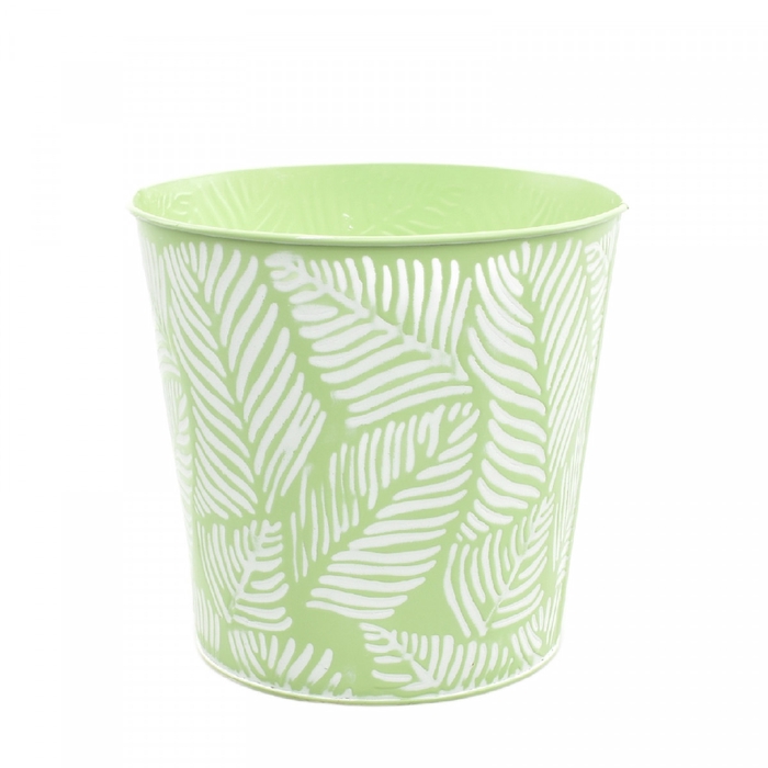 <h4>Zink Leaves pot d19*18cm</h4>