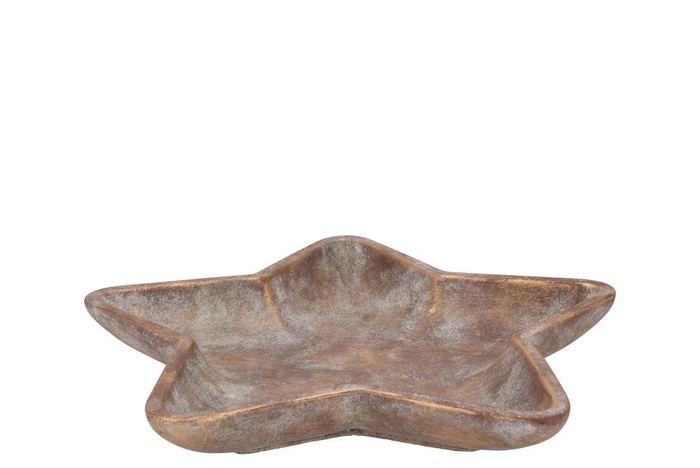 <h4>Concrete Golden Star Plate 35x35x5cm Nm</h4>