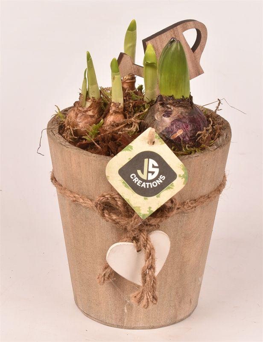 <h4>Hout pot 13cm</h4>