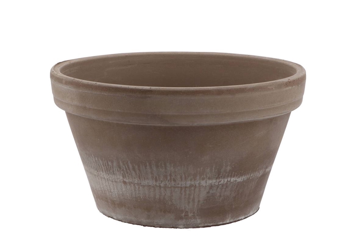 <h4>Terra Choco Schaal Konisch Grijs 25x14cm V</h4>