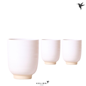 Kolibri Home Glazed pot white