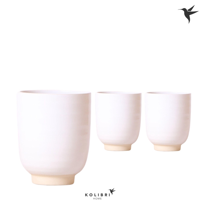 <h4>Kolibri Home Glazed pot white</h4>