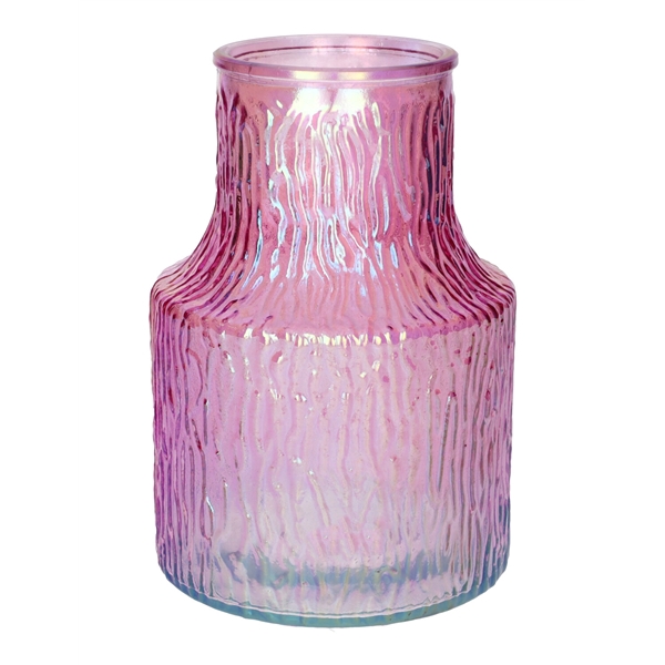 <h4>Vase Polina d8.9\\13.5xh19.8 pink+pearl</h4>