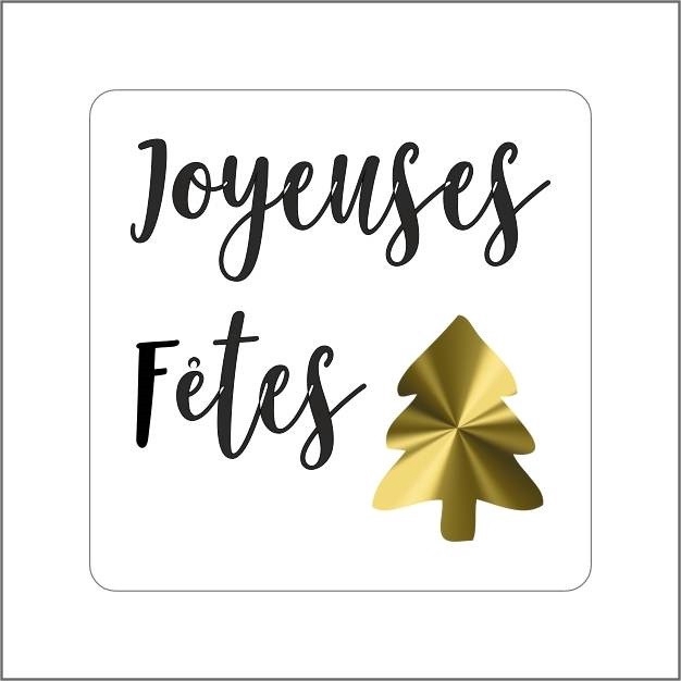 <h4>Kerst Sticker 39mm x500 Joyeuses F.</h4>