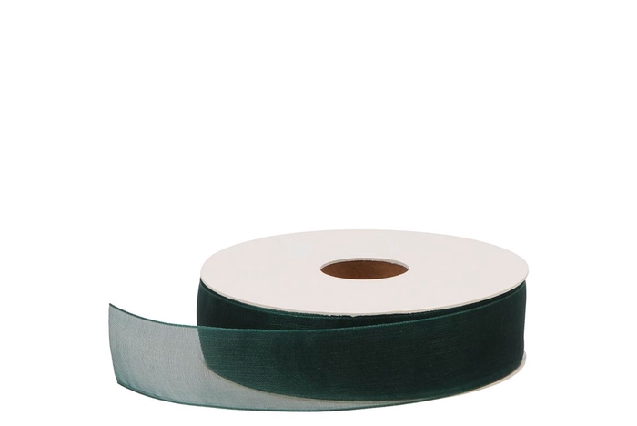 Ribbon Organza 69 Dark Green 50mx25mm