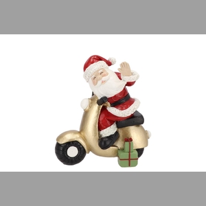 Belly Red Santa Scooter 16x9x18cm