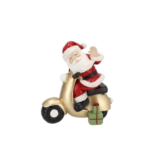 Belly Red Santa Scooter 16x9x18cm