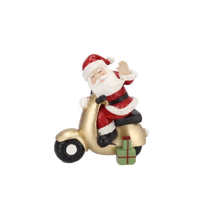 <h4>Belly Red Santa Scooter 16x9x18cm</h4>
