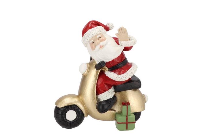 <h4>Belly Red Santa Scooter 16x9x18cm</h4>