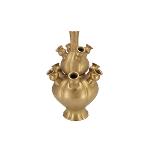 Rotterdam Gold Vase Set Tulip 31x31x46cm Nm