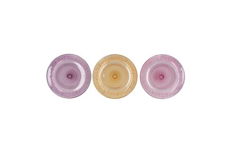<h4>Dayah Pastel Mix Glass Plate 18x2cm Ass P/1</h4>
