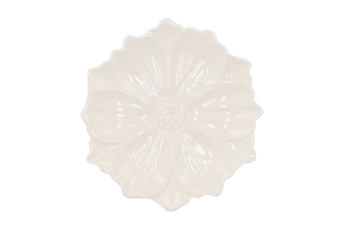 <h4>Bloom Cosmea Plate White 24x24x4cm</h4>