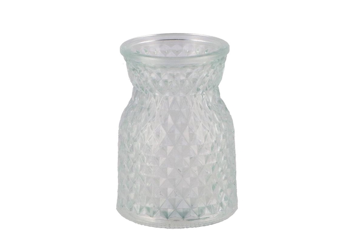 <h4>Diamond Clear Vase 8x11cm</h4>