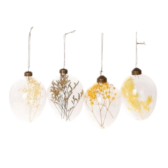 <h4>Pasen Deco hanger glas ei 10*8cm</h4>