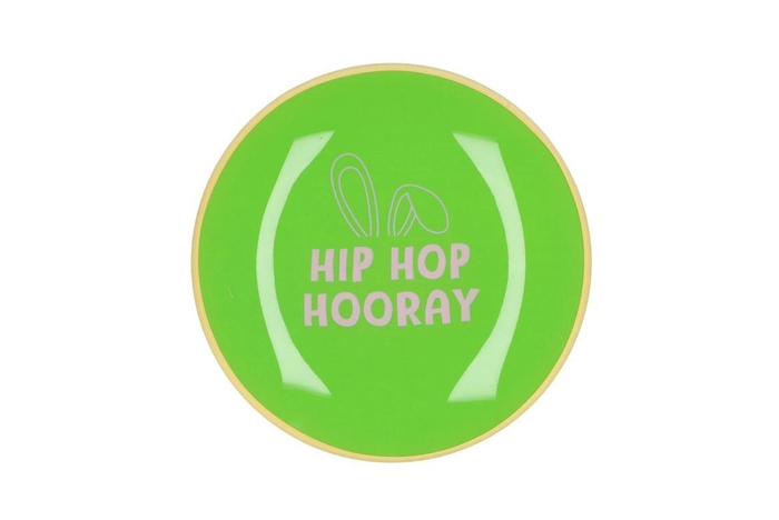 <h4>Plate Round Hip Hop Hooray 18x18x2cm</h4>