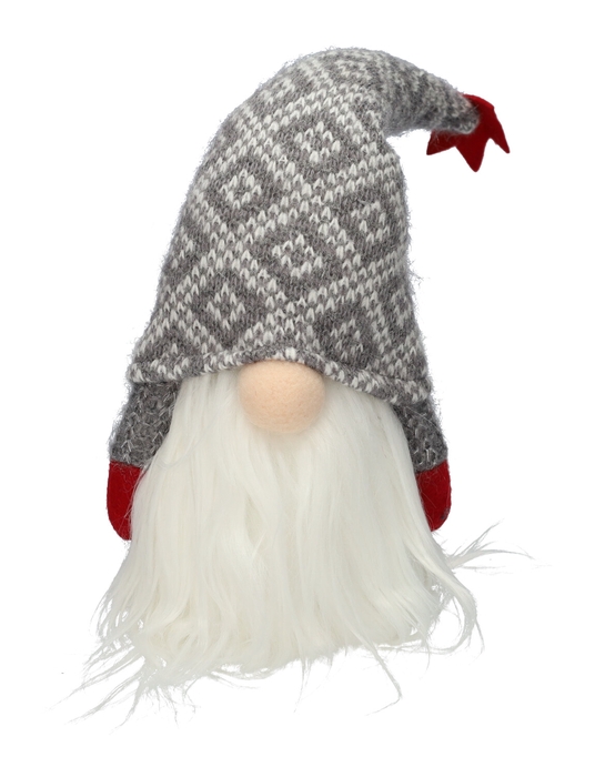 <h4>DF12-TR-79037 - Santa 34cm led grey/red b/o</h4>