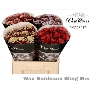 R GR WAX BORDEAUX BLING MIX  L60CM