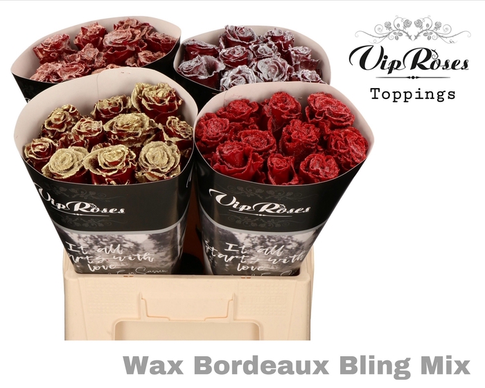 <h4>R GR WAX BORDEAUX BLING MIX L60CM</h4>