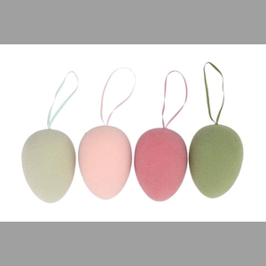 Easter Flock Summer Blush Egg Hanger Ass 11x11x15cm