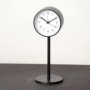 Clock Table 8x4x21cm Black 676