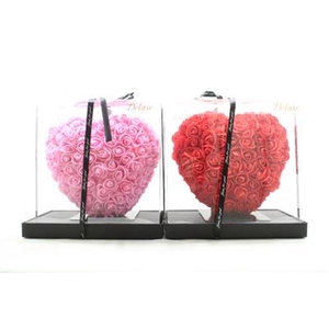 0. ROOD/ROZE HART 25CM