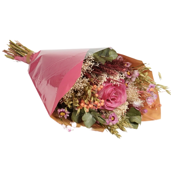 <h4>Dried Bouquet Romantic Artificial Pink</h4>