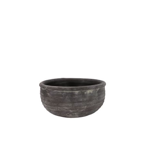 Gamla Grey Bowl Structure Stripe 19x19x12cm