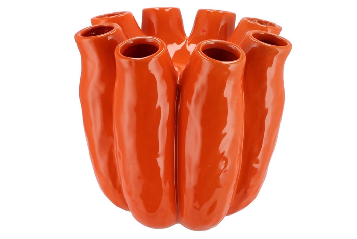 <h4>Luna Orange Tube Vase 28x28cm Nm</h4>