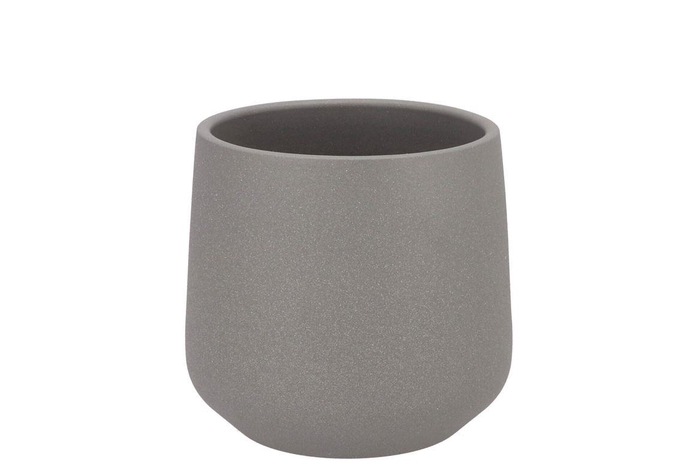 <h4>Ceramic Grey Structure Pot Orchid Berlin 14cm</h4>