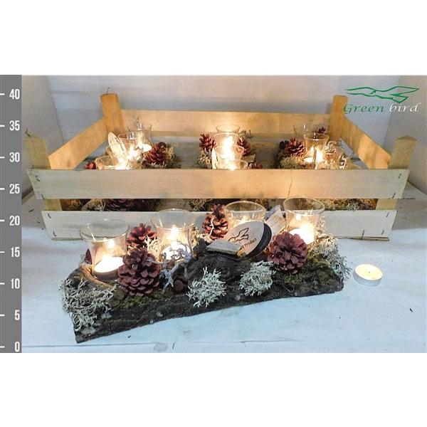 <h4>Arrangement Kerst Plateau Rood</h4>
