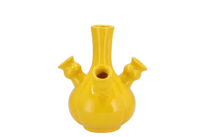 <h4>Rotterdam Yellow Vase Tulip 17x17x17cm Nm</h4>
