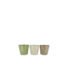 Zinc Summer Green Mix Bucket Basic Ass 12x10x8cm