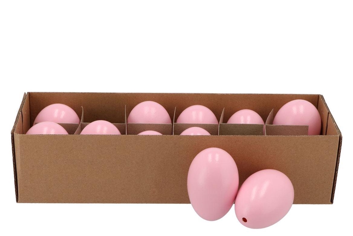 <h4>Eggs Goose Light Pink 6x8cm P/12</h4>