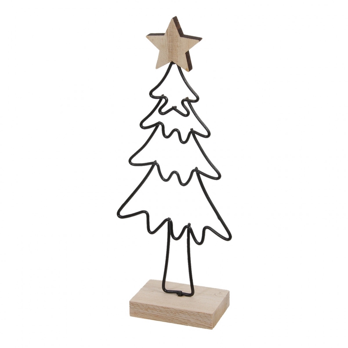 <h4>Kerst Deco boom metaal d08*21cm</h4>