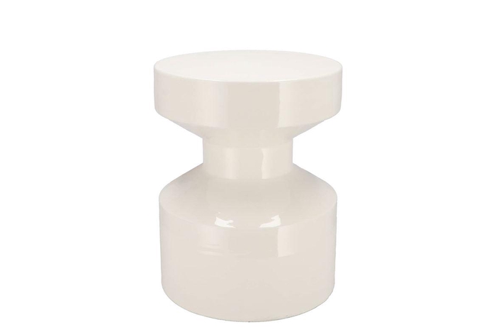 Sephora Cozy White Stool / Side Table 30x30x38cm