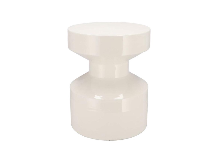 Sephora Cozy White Stool / Side Table 30x30x38cm N