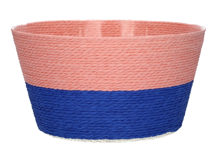 <h4>DF06-720226400 - Basket Riley1 Duo d19xh10 pink/cobalt blue</h4>