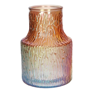 Vase Polina d8.9/13.5xh19.8 peach+p