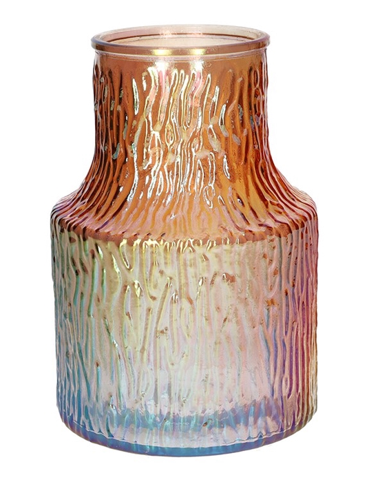 <h4>Vase Polina d8.9/13.5xh19.8 peach+p</h4>