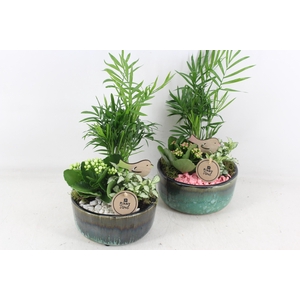 arr2 PL - Ker. glazed pot 285/6 - roze/wit