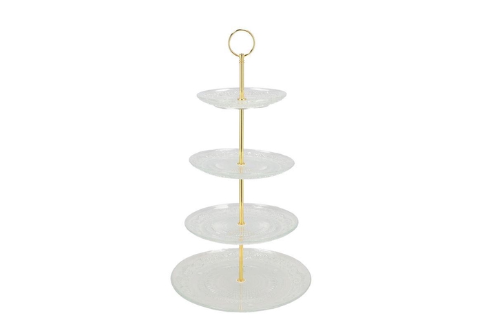Dayah Transparent Cake Shelf 15/18/20/25x46cm Nm