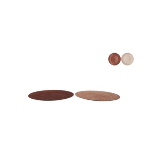 Melamine Shine Bronze/nude Plate Round Ass 22x22x2cm