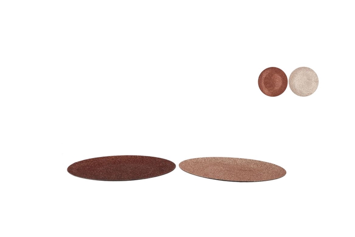 <h4>Melamine Shine Bronze/nude Plate Round Ass 22x22x2cm</h4>