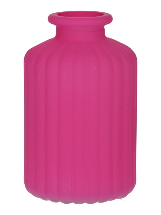 <h4>Bottle Caro lines d3.5/6.2xh10 fuch</h4>